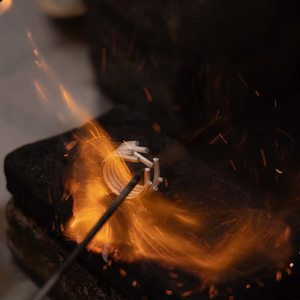 chaotic ring silver production-soldering-moment innan jewellery berlin