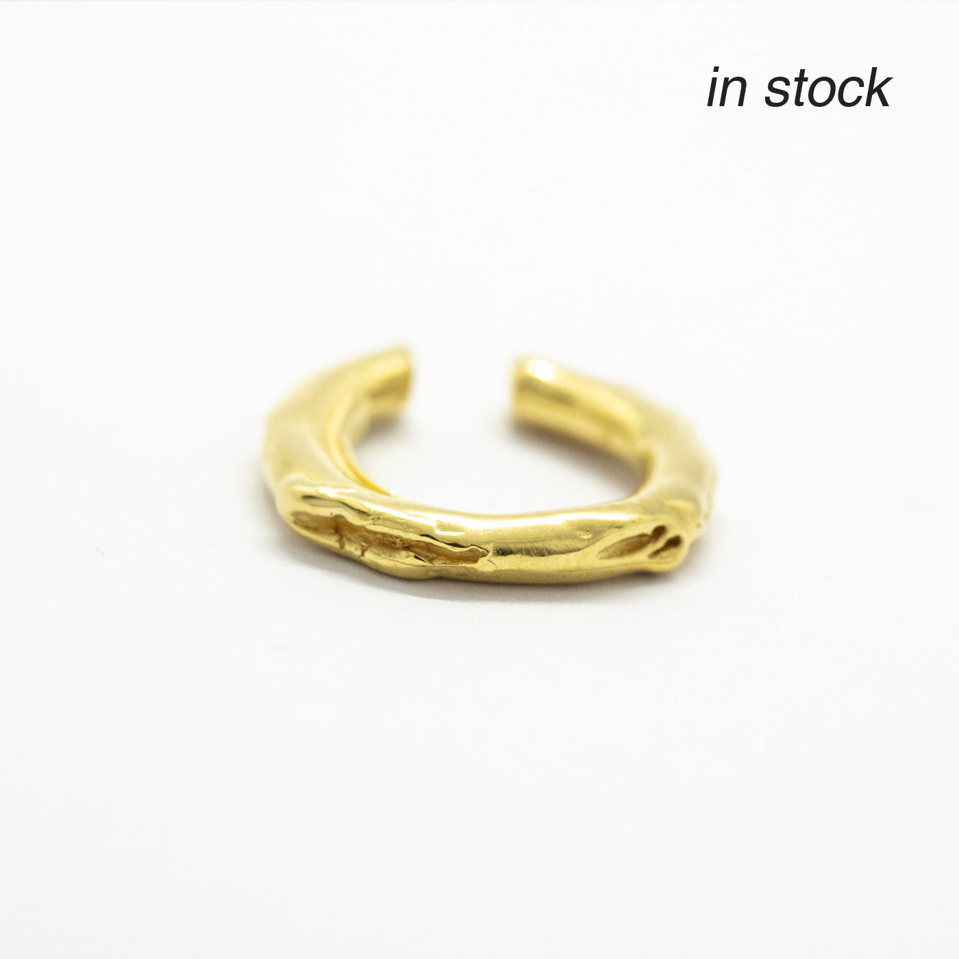 ear cuff cenote gold silver 18ct gold plated product view innan jewellery independent atelier berlin in stock