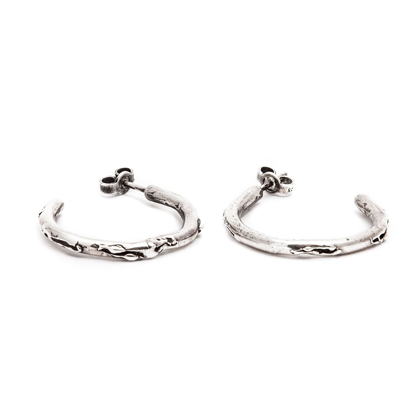 earrings cenote hoop silver product view innan jewellery