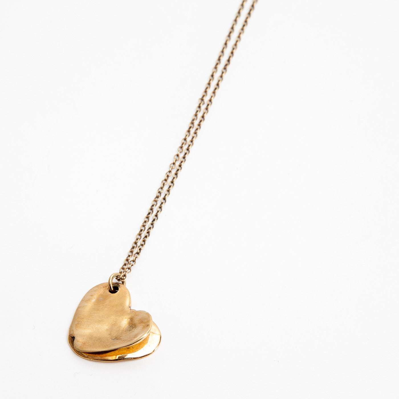 pendant golden layers of love silver product view innan jewellery