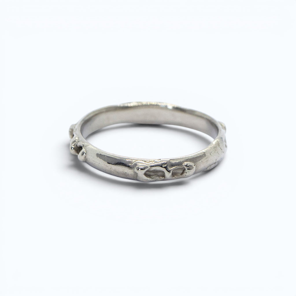 antre wedding ring for him in white gold, product image, INNAN Jewellery Berlin