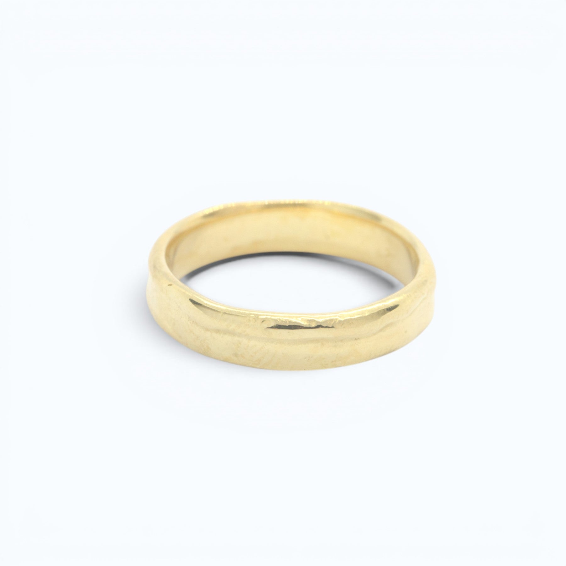calliope wedding ring for her in yellow gold, product image front view, INNAN Jewellery Berlin