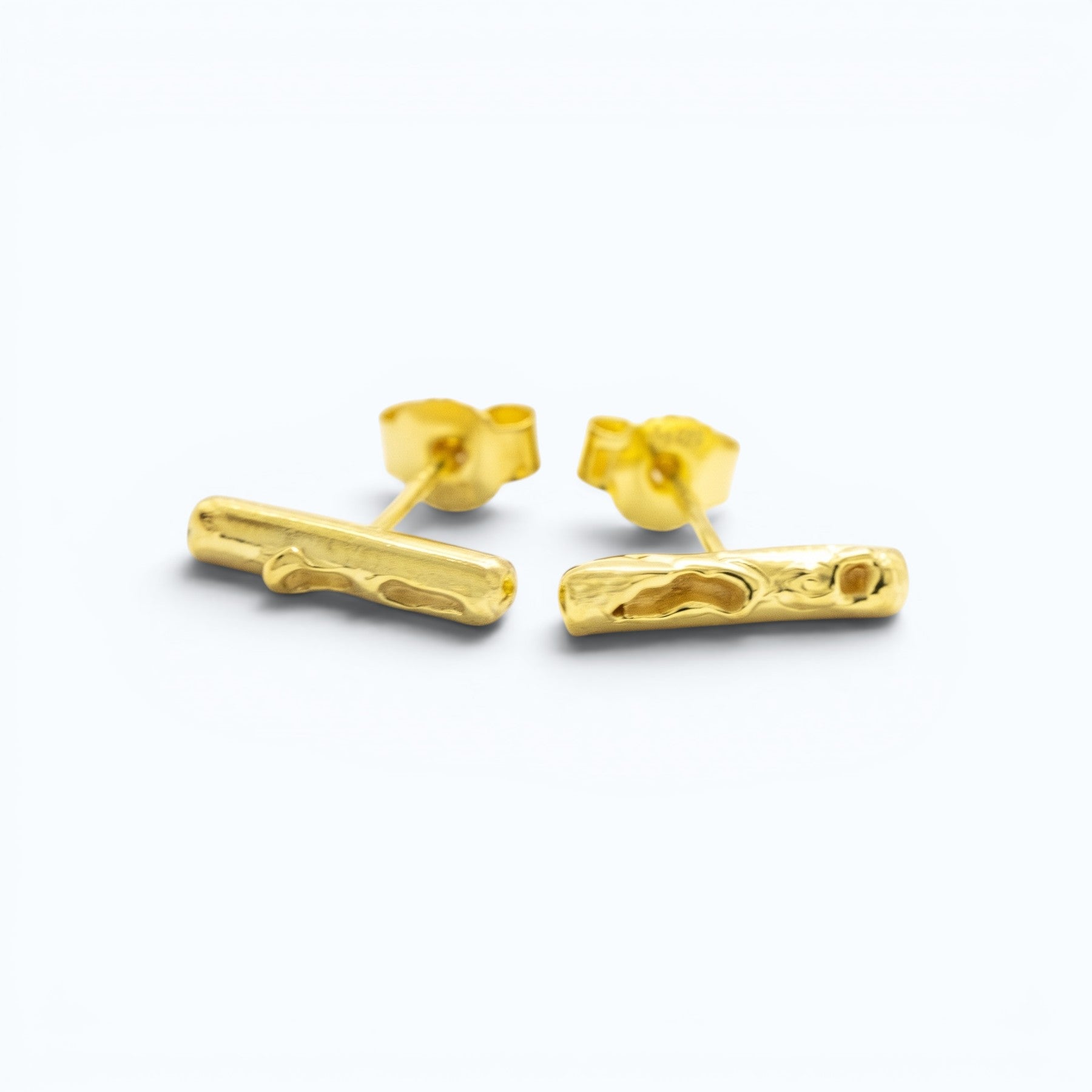 cenote bar earrings in silver, product image, INNAN Jewellery Berlin
