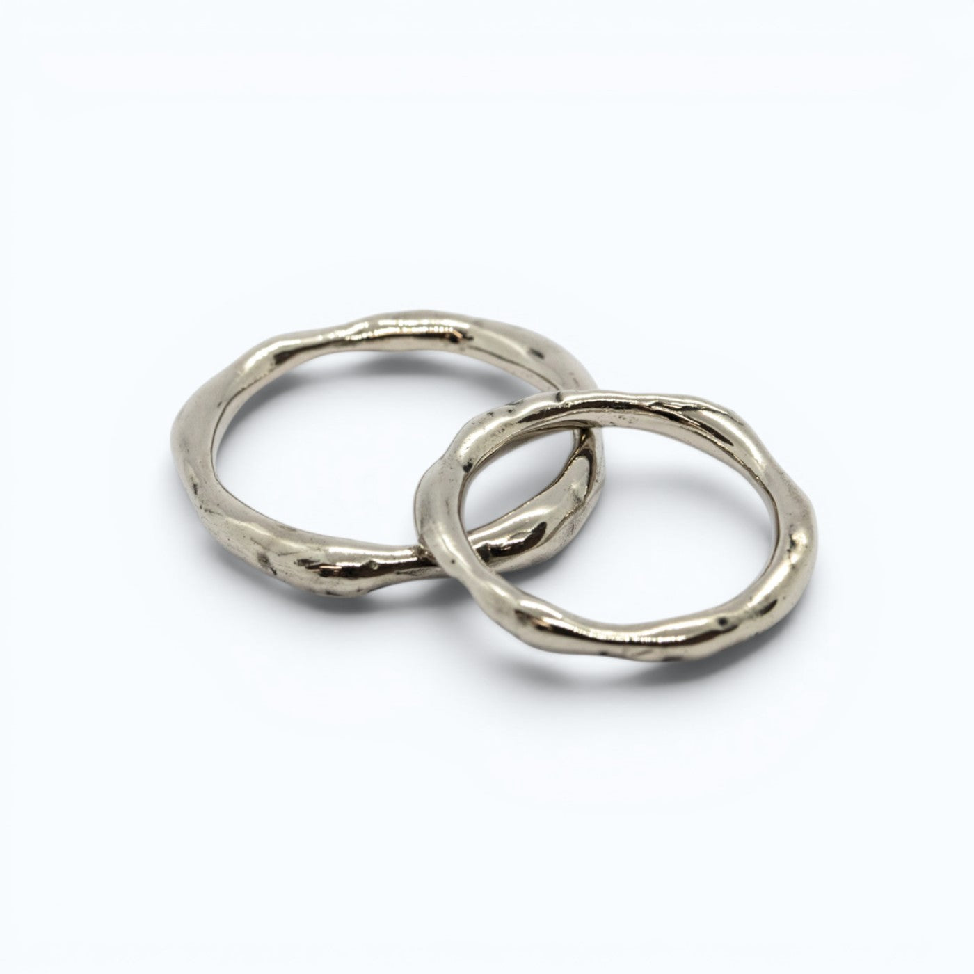 erato  X hers and his wedding bands in white gold, product image, INNAN Jewellery Berlin