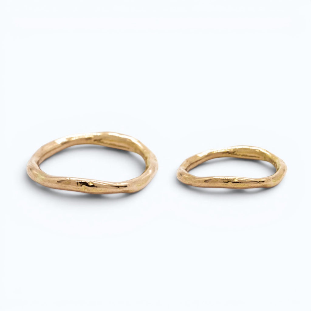 erato wedding ring for her in rose gold, hers and his bands, product image, INNAN Jewellery Berlin