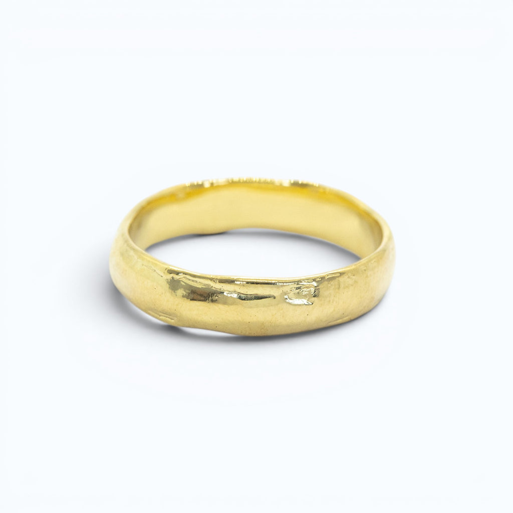 verve X wedding ring for him in yellow gold, product image, INNAN Jewellery Berlin