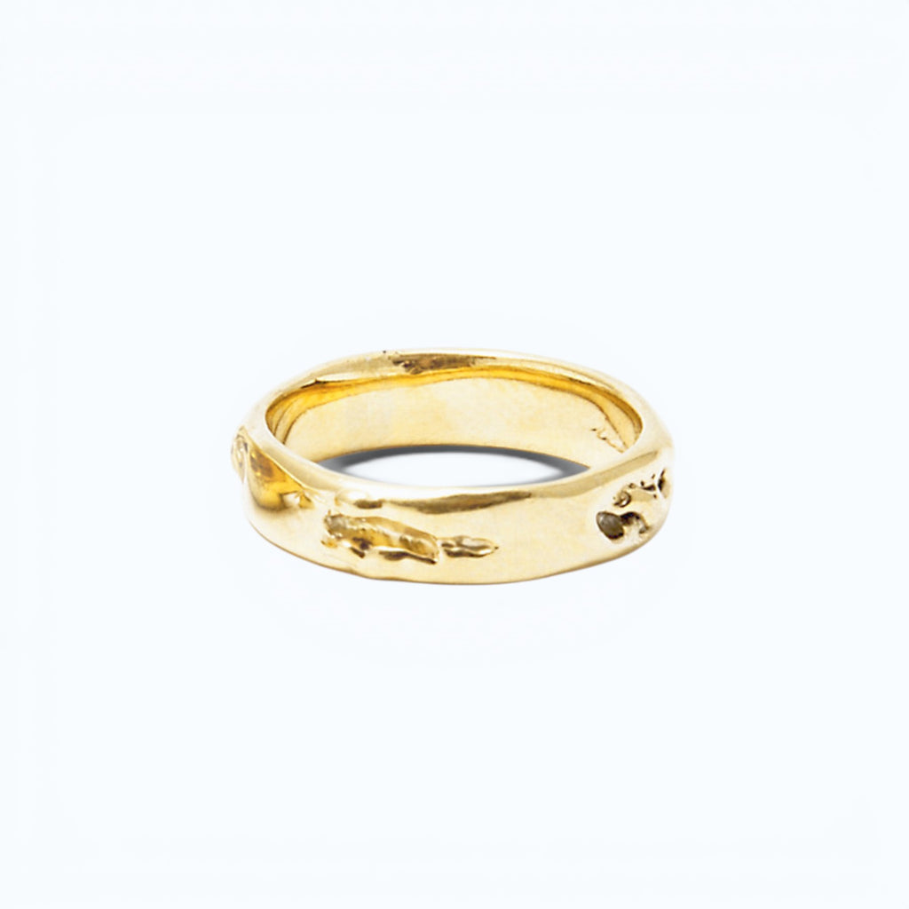 asteriae wedding ring for her in yellow gold, product image, INNAN Jewellery Berlin