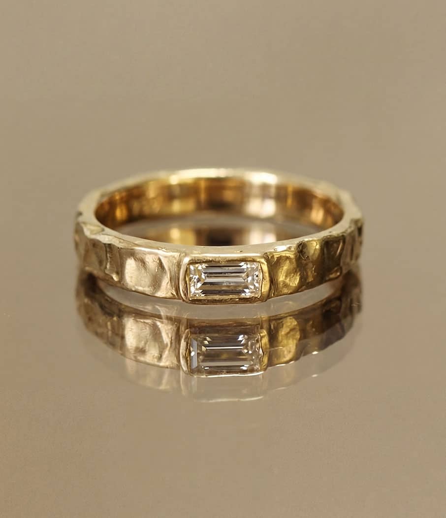 Unikat Gelbgoldring mit gelbem Diamant