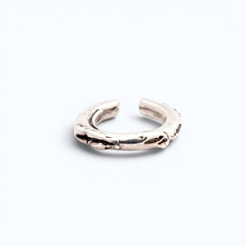 silver cenote ear cuff, product image, INNAN Jewellery Berlin