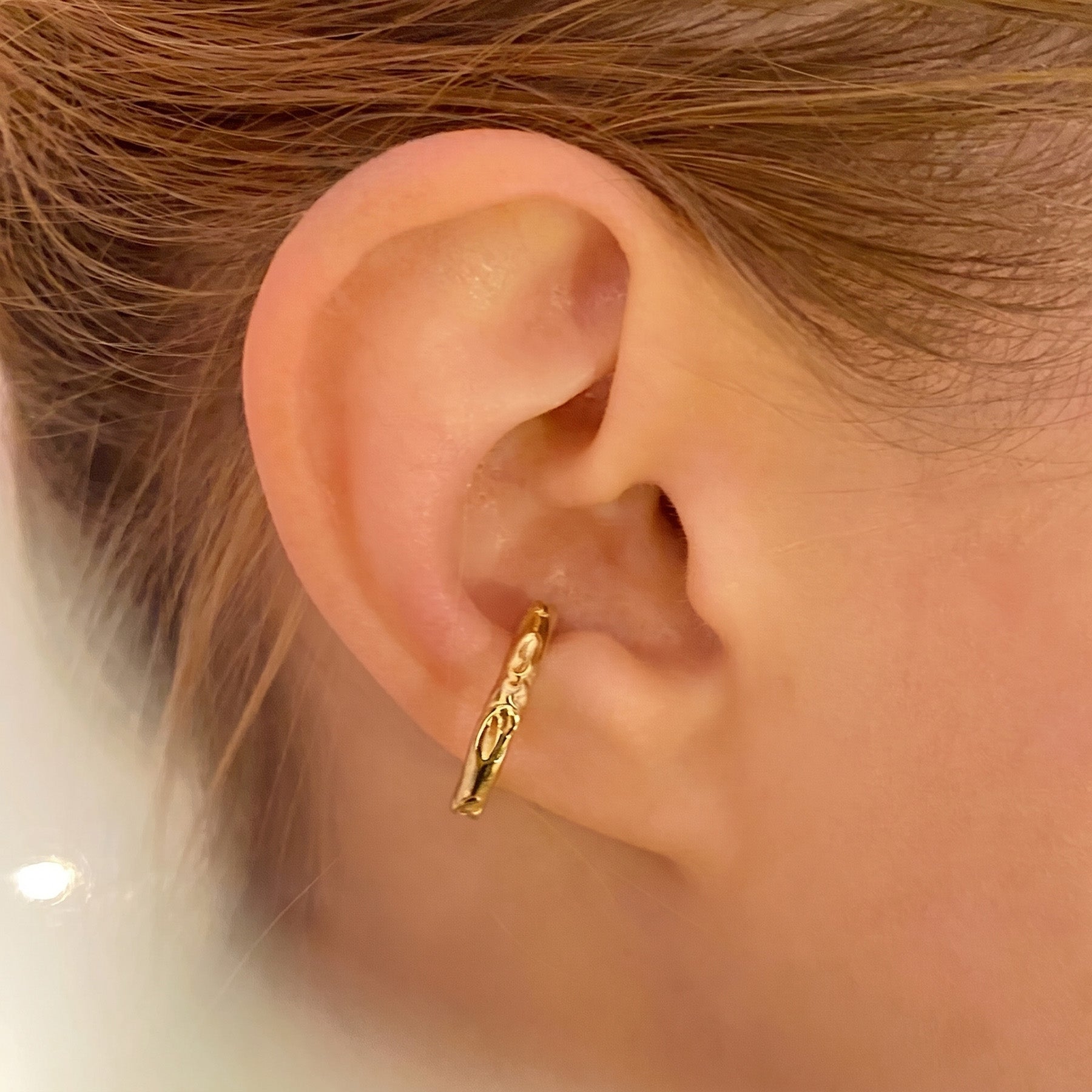 silver cenote ear cuff, product image, INNAN Jewellery Berlin