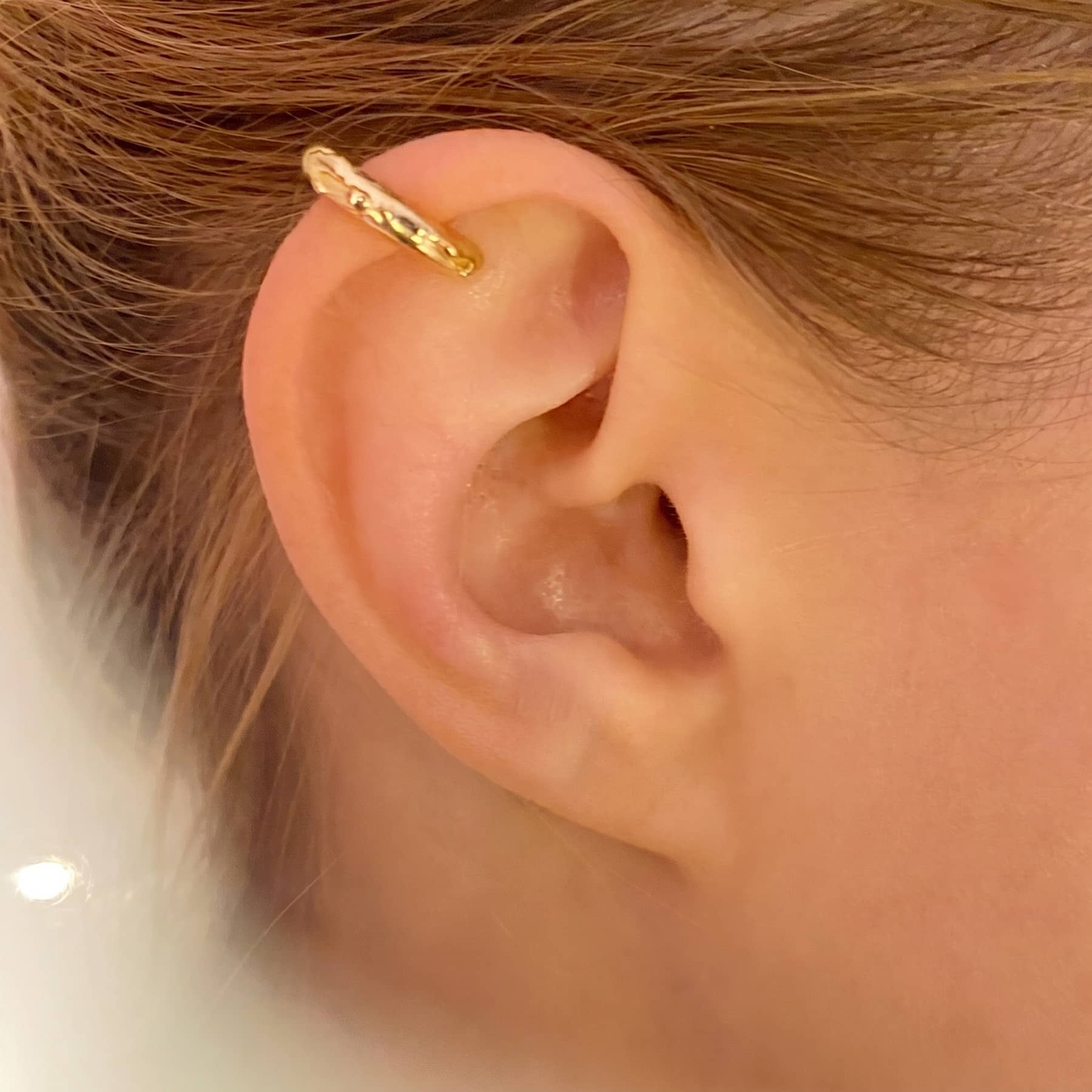 silver cenote mini ear cuff, product image, INNAN Jewellery Berlin