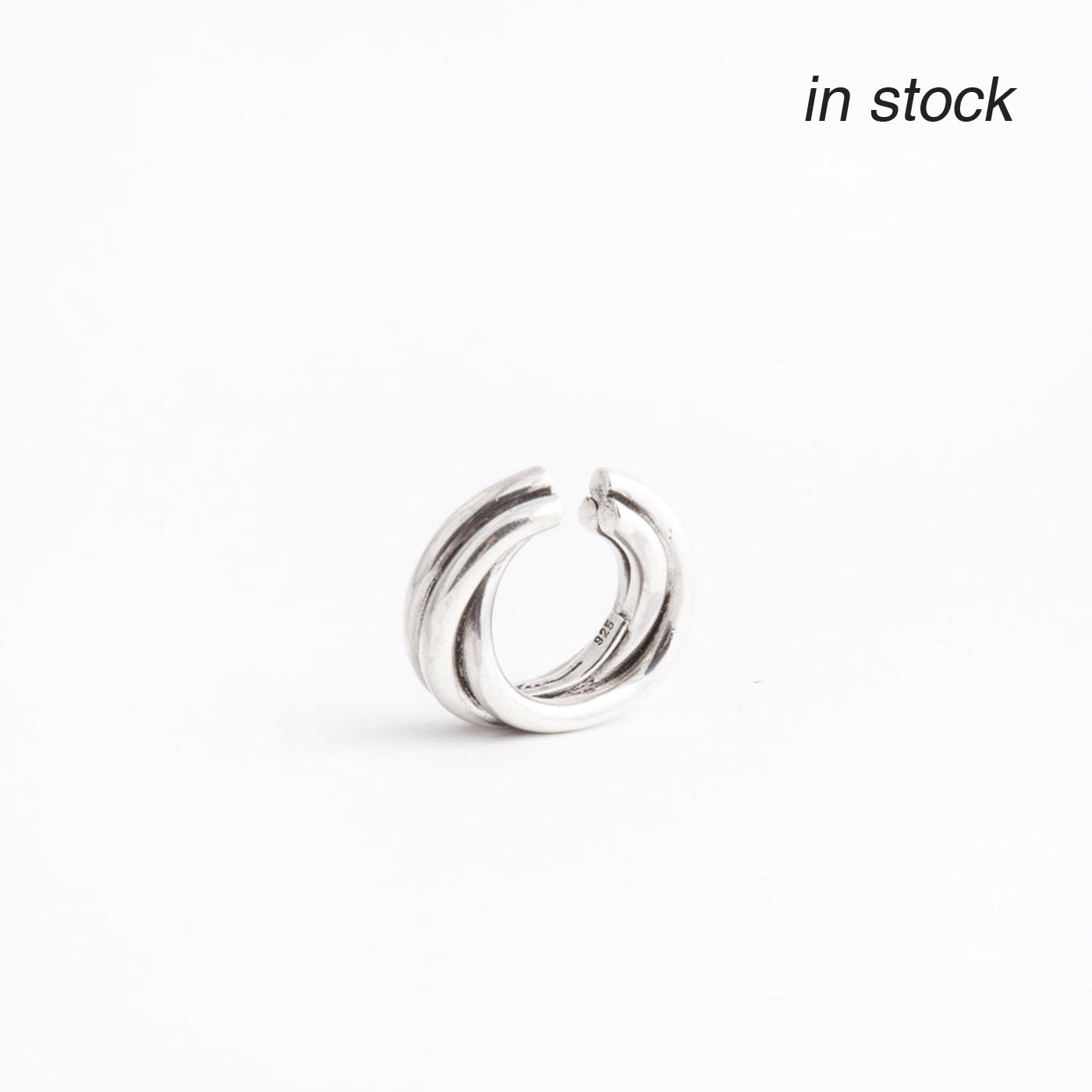 ear cuff flow silver product view innan jewellery in stock