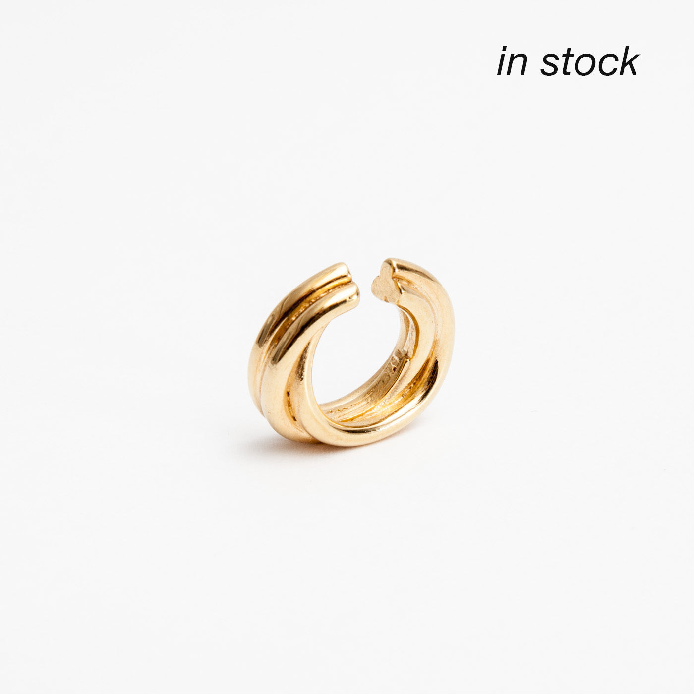 ear cuff golden flow silver product view innan jewellery in stock