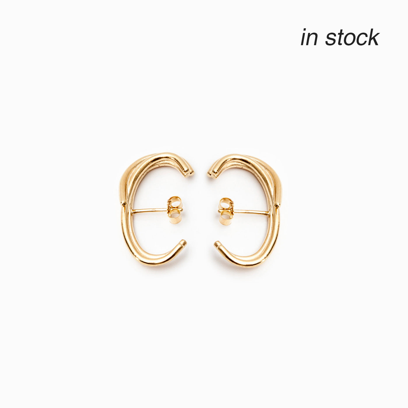 Golden Drift | Silver Earrings 18 ct Gold Plated