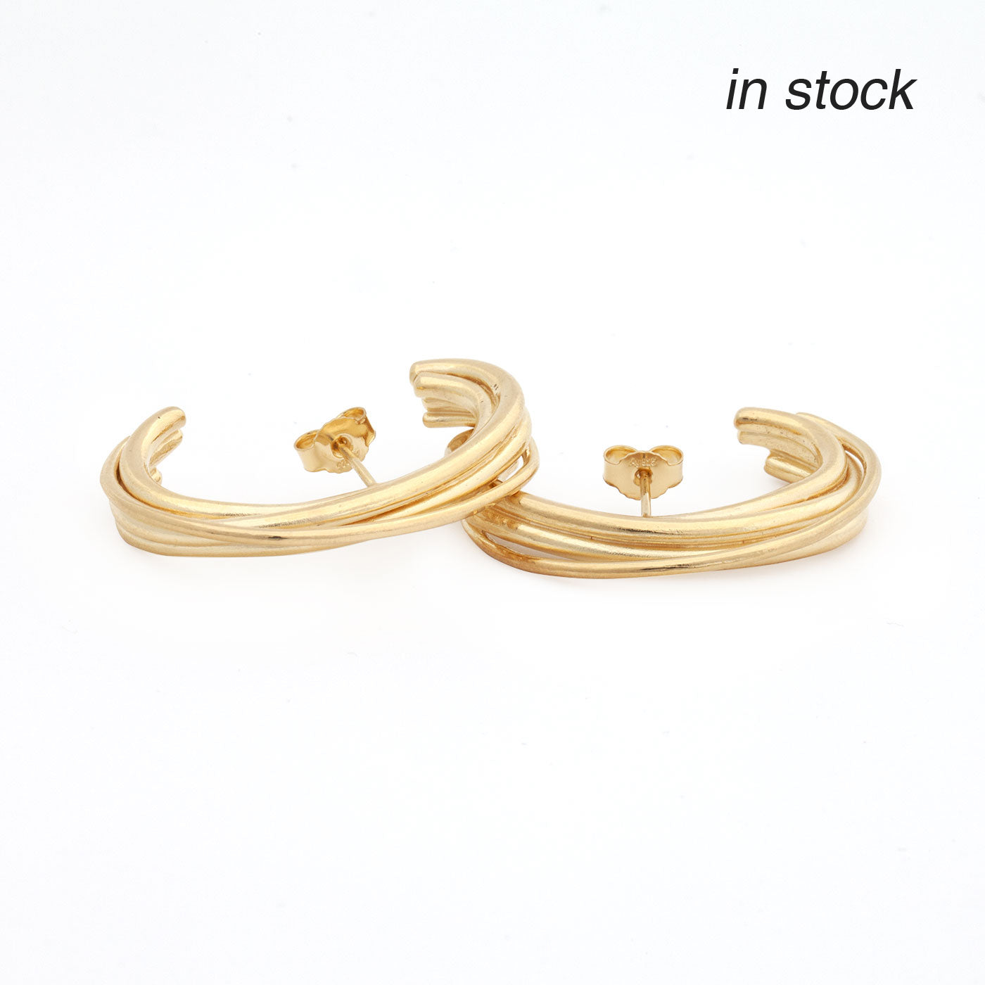 earrings golden linn product view innan jewellery  in stock