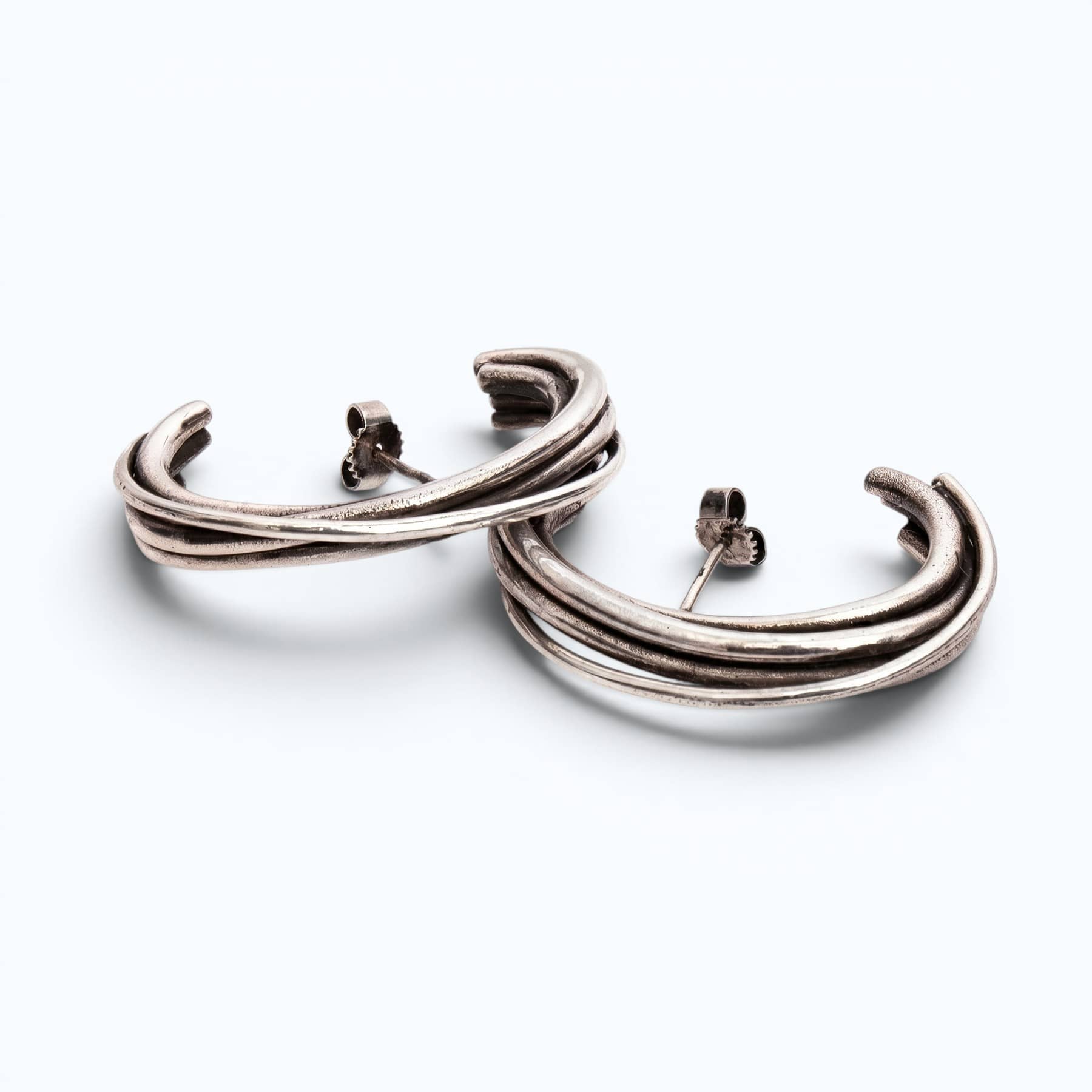 linn earrings in silver, product image, INNAN Jewellery Berlin