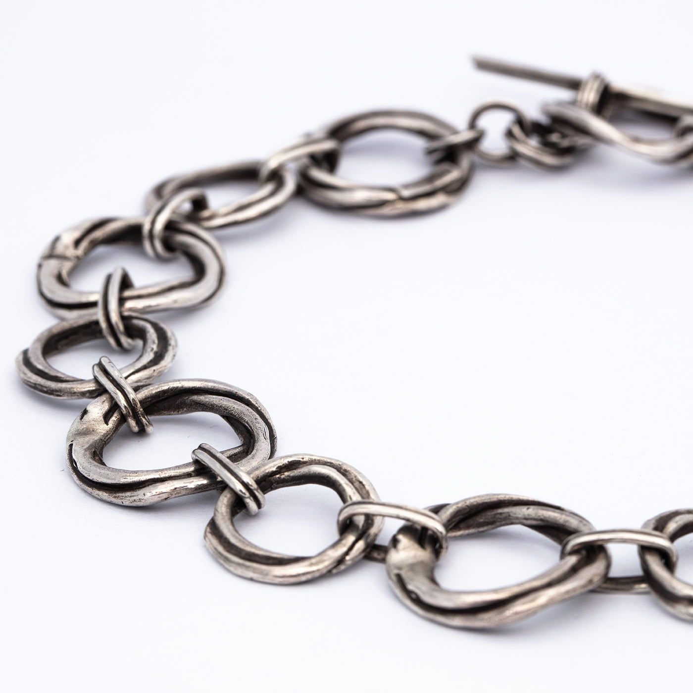 Necklace choker Flow 2 sterling silver product image detail innan jewellery berlin