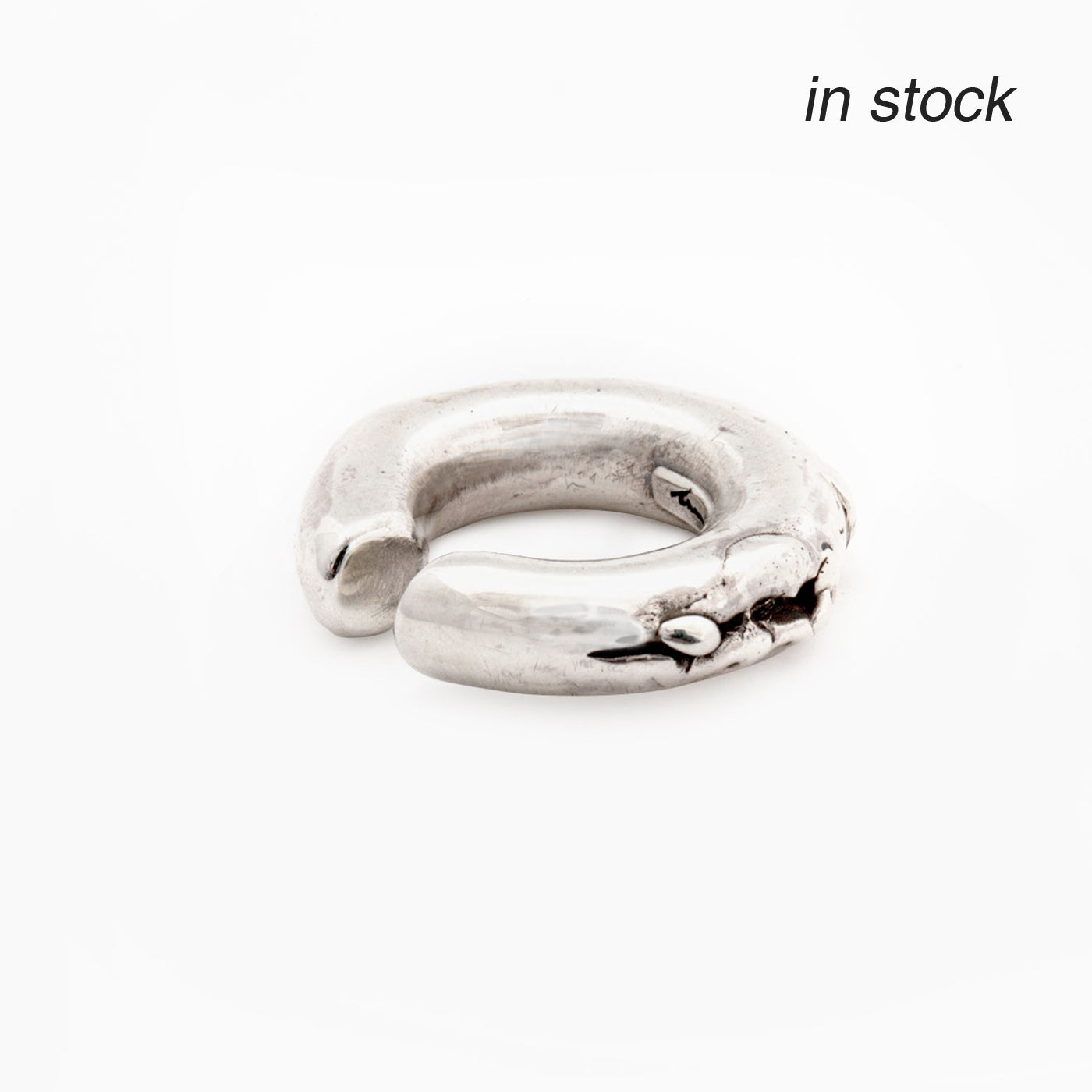ear cuff alda silver product view innan jewellery in stock