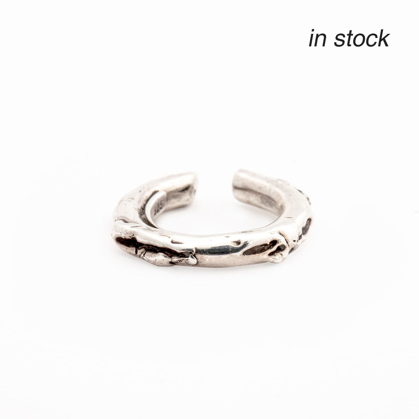 ear cuff cenote silver product view innan jewellery in stock