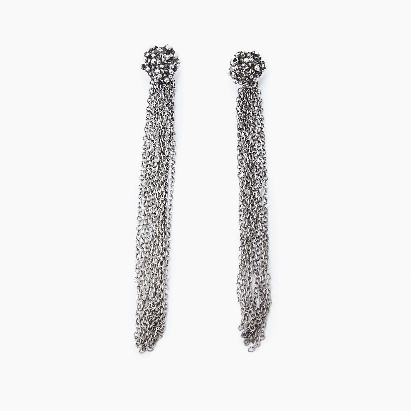 earrings comet chains earrings silver product view innan jewellery