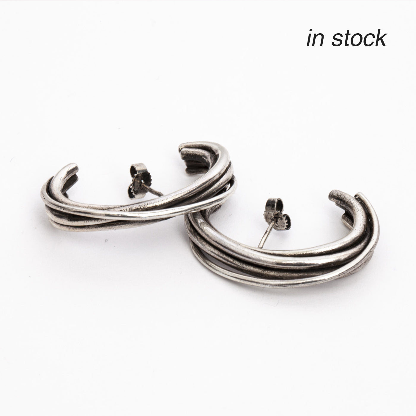 earrings Linn silver product view innan jewellery in stock