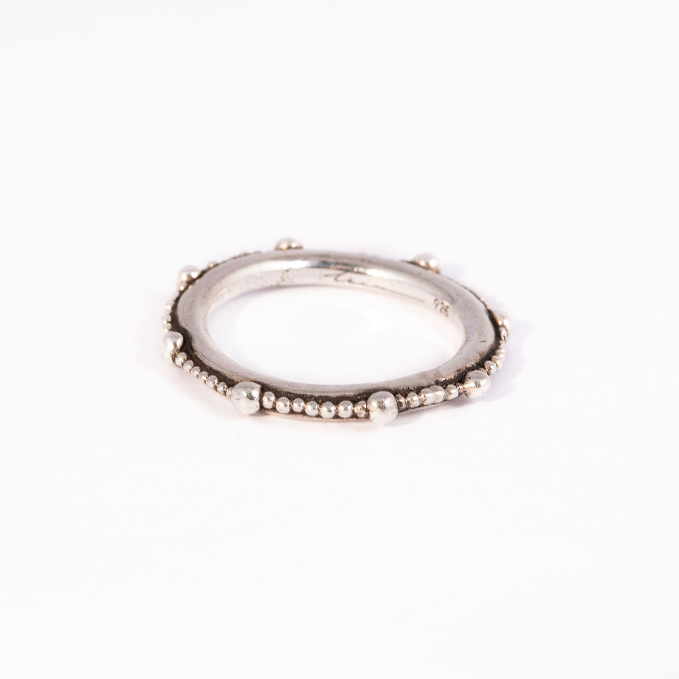 innan jewellery sterling silver cenote pearl ring 